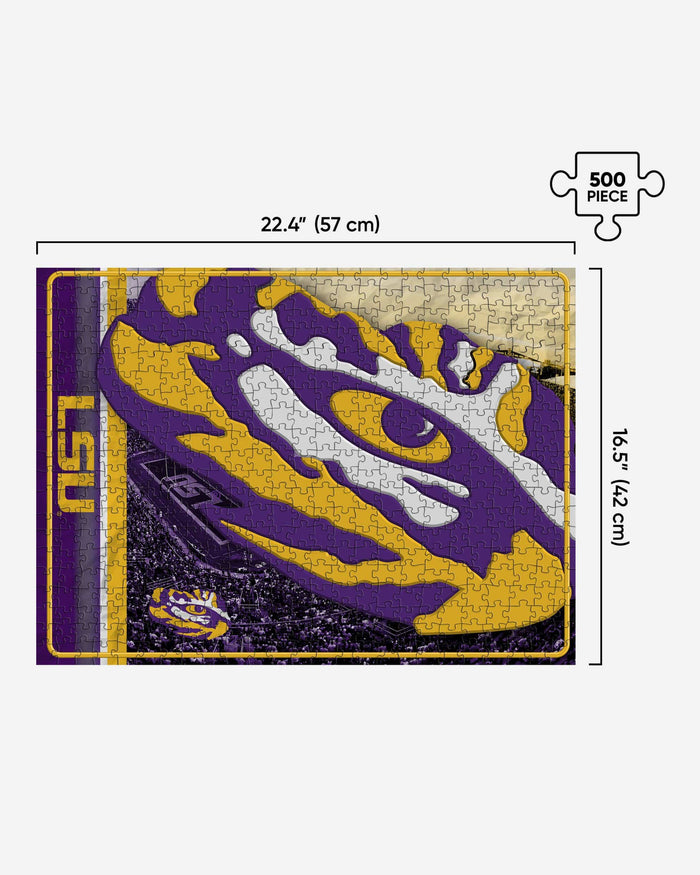 LSU Tigers Big Logo 500 Piece Jigsaw Puzzle PZLZ FOCO - FOCO.com