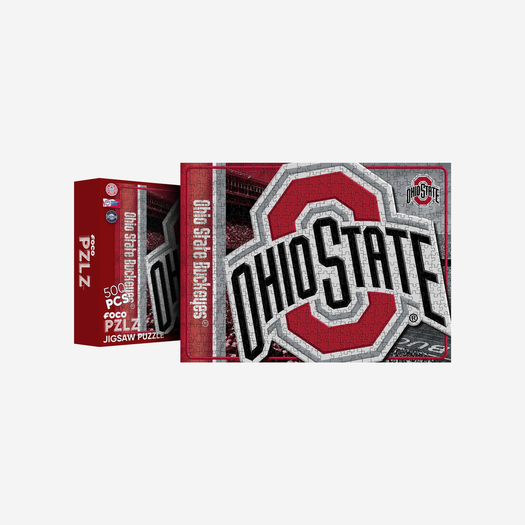 Ohio State Buckeyes Big Logo 500 Piece Jigsaw Puzzle PZLZ FOCO - FOCO.com