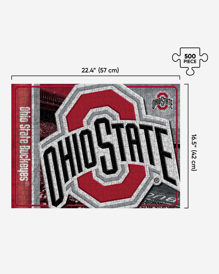 Ohio State Buckeyes Big Logo 500 Piece Jigsaw Puzzle PZLZ FOCO - FOCO.com