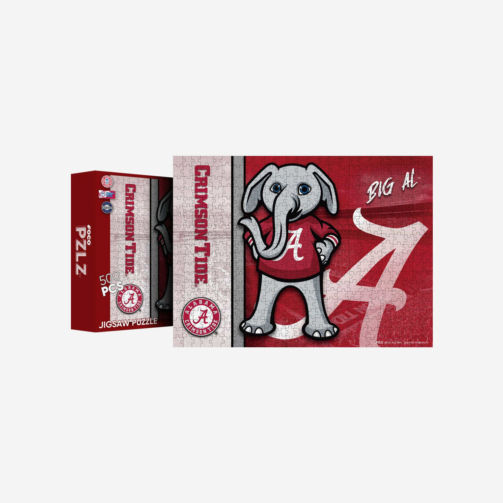 Big Al Alabama Crimson Tide Mascot 500 Piece Jigsaw Puzzle PZLZ FOCO - FOCO.com