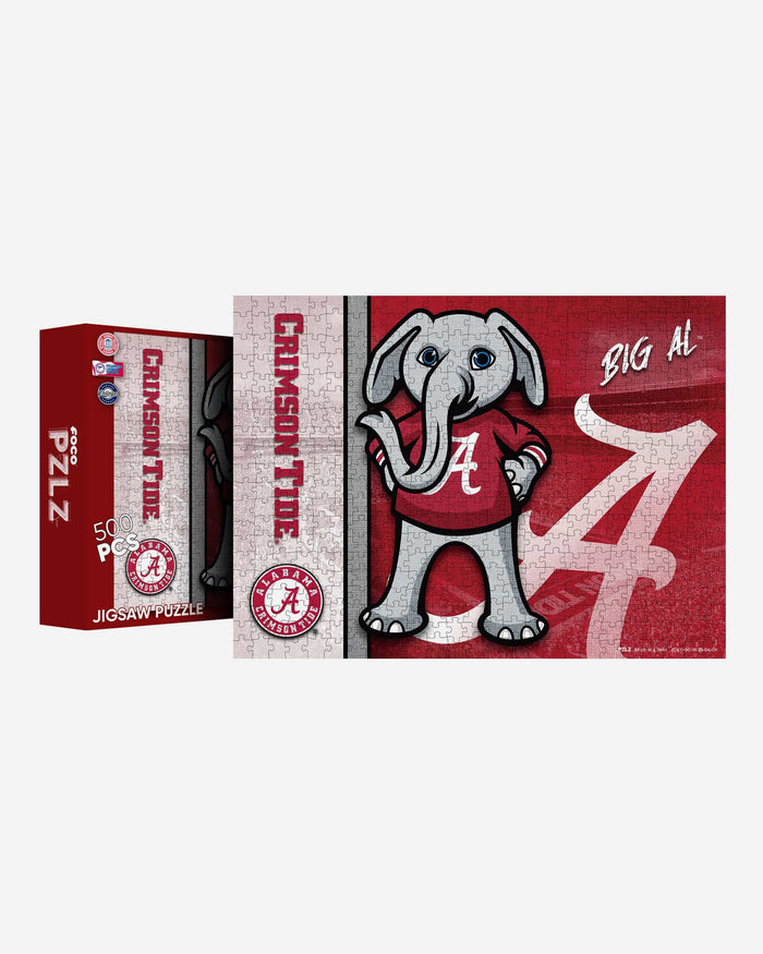 Big Al Alabama Crimson Tide Mascot 500 Piece Jigsaw Puzzle PZLZ FOCO - FOCO.com