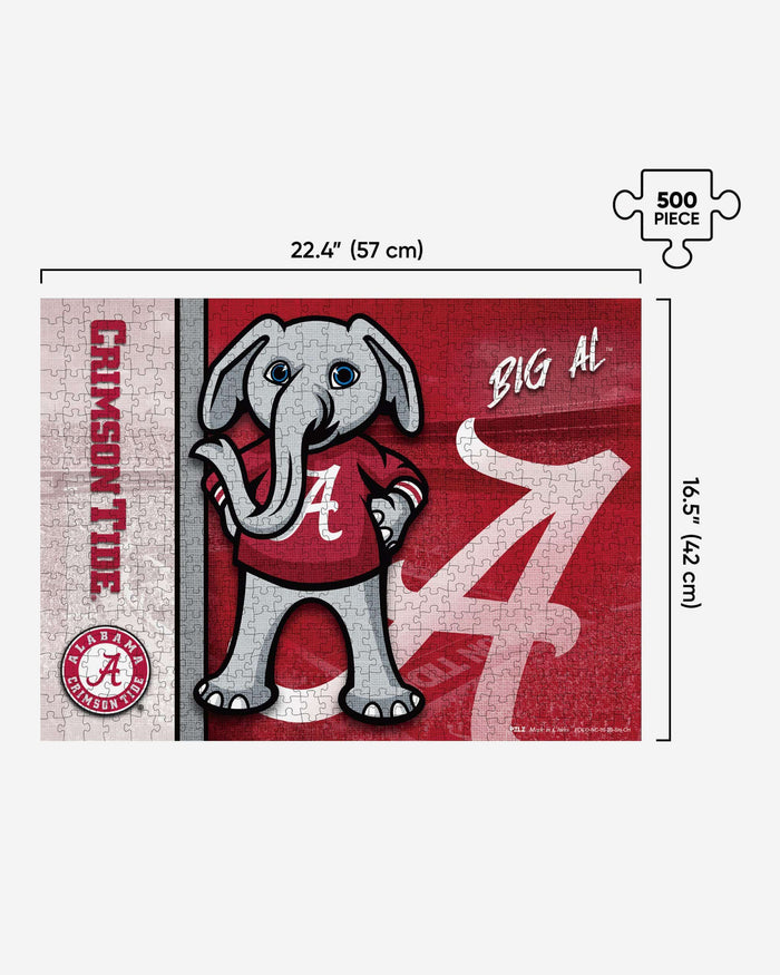 Big Al Alabama Crimson Tide Mascot 500 Piece Jigsaw Puzzle PZLZ FOCO - FOCO.com