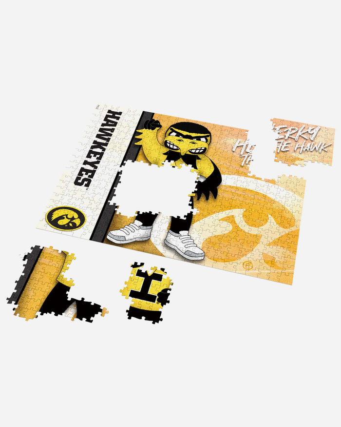 Herky the Hawk Iowa Hawkeyes Mascot 500 Piece Jigsaw Puzzle PZLZ FOCO - FOCO.com