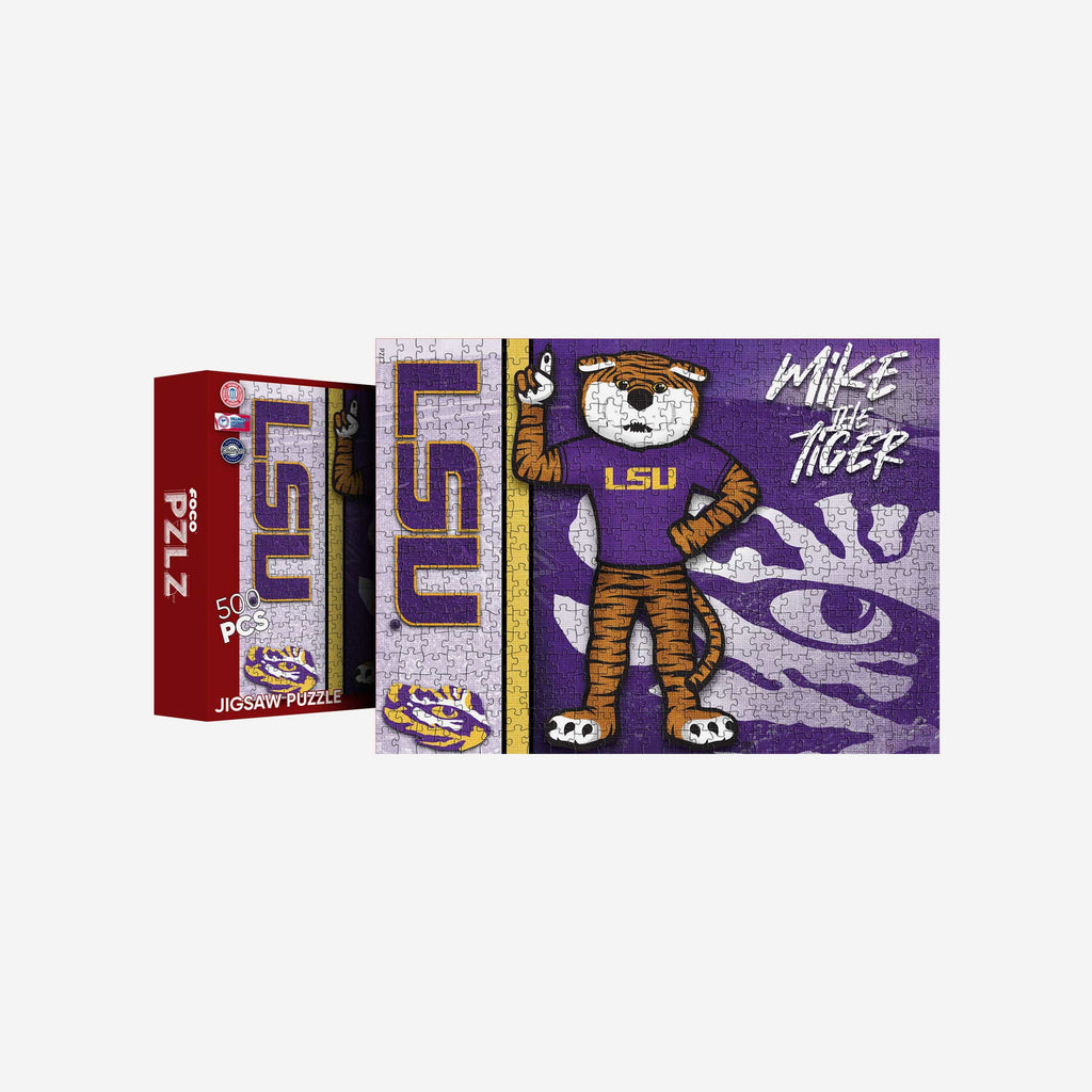 Mike the Tiger LSU Tigers Mascot 500 Piece Jigsaw Puzzle PZLZ FOCO - FOCO.com