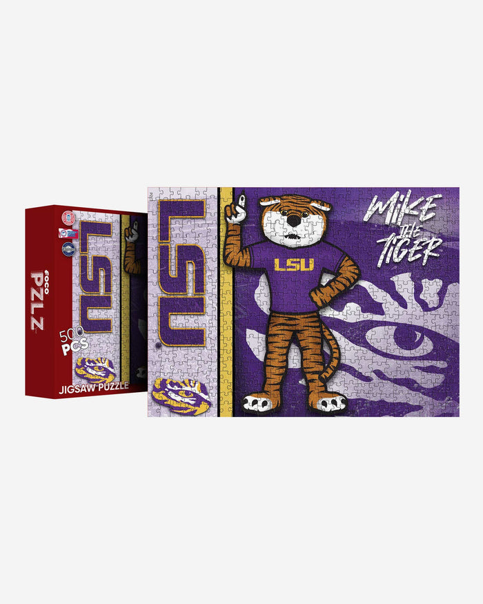 Mike the Tiger LSU Tigers Mascot 500 Piece Jigsaw Puzzle PZLZ FOCO - FOCO.com