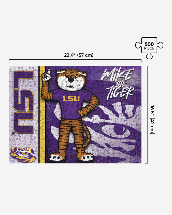 Mike the Tiger LSU Tigers Mascot 500 Piece Jigsaw Puzzle PZLZ FOCO - FOCO.com