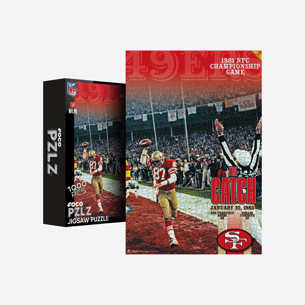 Dwight Clark San Francisco 49ers The Catch 1000 Piece Jigsaw Puzzle PZLZ FOCO - FOCO.com