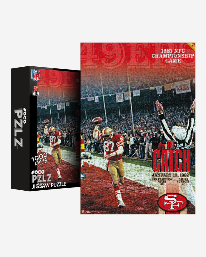 Dwight Clark San Francisco 49ers The Catch 1000 Piece Jigsaw Puzzle PZLZ FOCO - FOCO.com