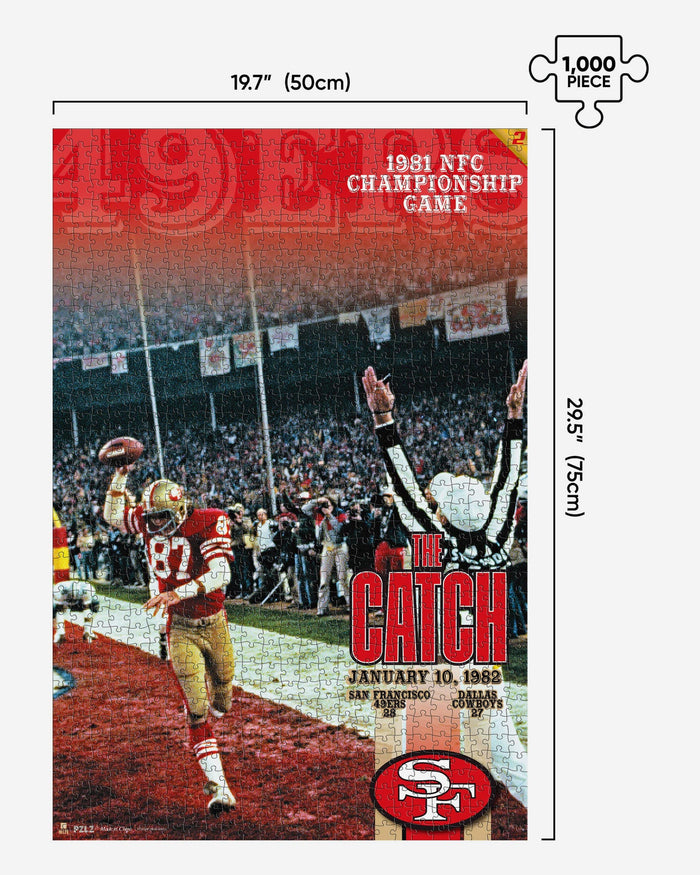 Dwight Clark San Francisco 49ers The Catch 1000 Piece Jigsaw Puzzle PZLZ FOCO - FOCO.com