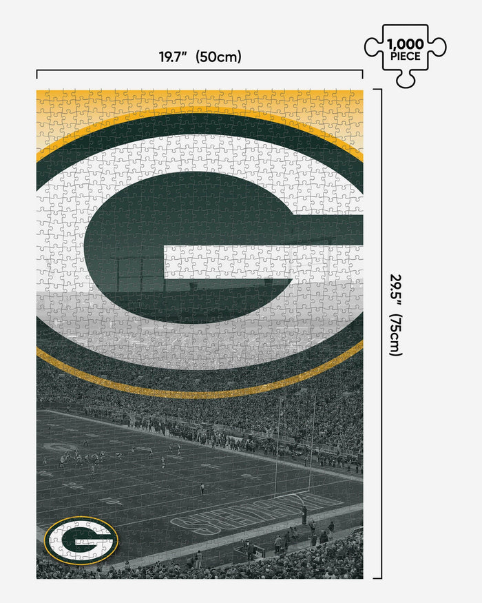 Green Bay Packers Lambeau Field Stadium 1000 Piece Jigsaw Puzzle PZLZ FOCO - FOCO.com