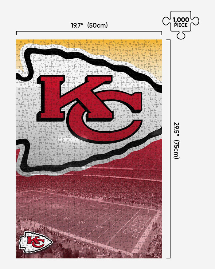 Kansas City Chiefs Arrowhead Stadium 1000 Piece Jigsaw Puzzle PZLZ FOCO - FOCO.com