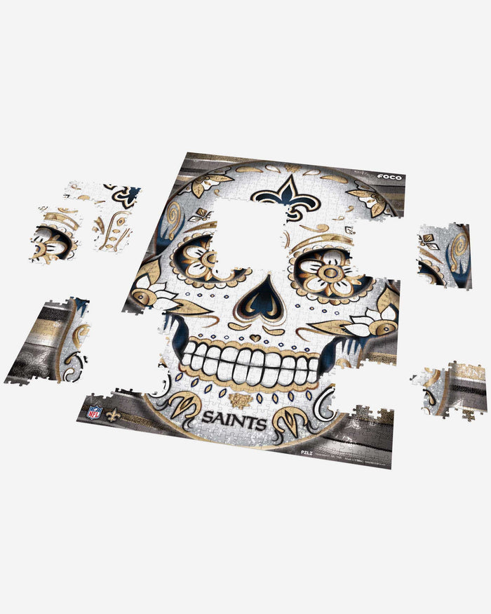 New Orleans Saints Sugar Skull 1000 Piece Jigsaw Puzzle PZLZ FOCO - FOCO.com