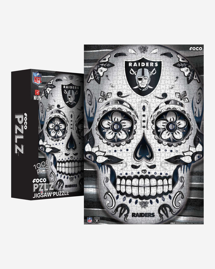 Las Vegas Raiders Sugar Skull 1000 Piece Jigsaw Puzzle PZLZ FOCO - FOCO.com