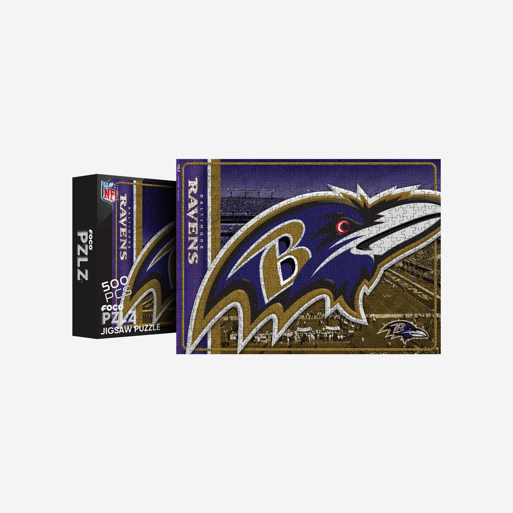 Baltimore Ravens Big Logo 500 Piece Jigsaw Puzzle PZLZ FOCO - FOCO.com