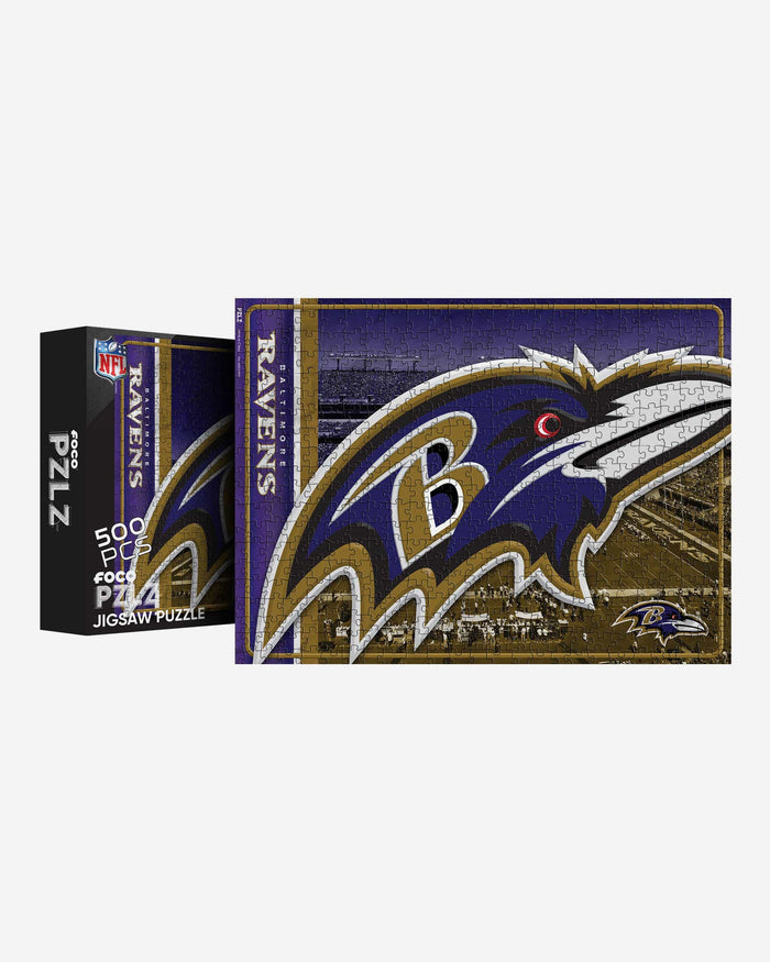 Baltimore Ravens Big Logo 500 Piece Jigsaw Puzzle PZLZ FOCO - FOCO.com