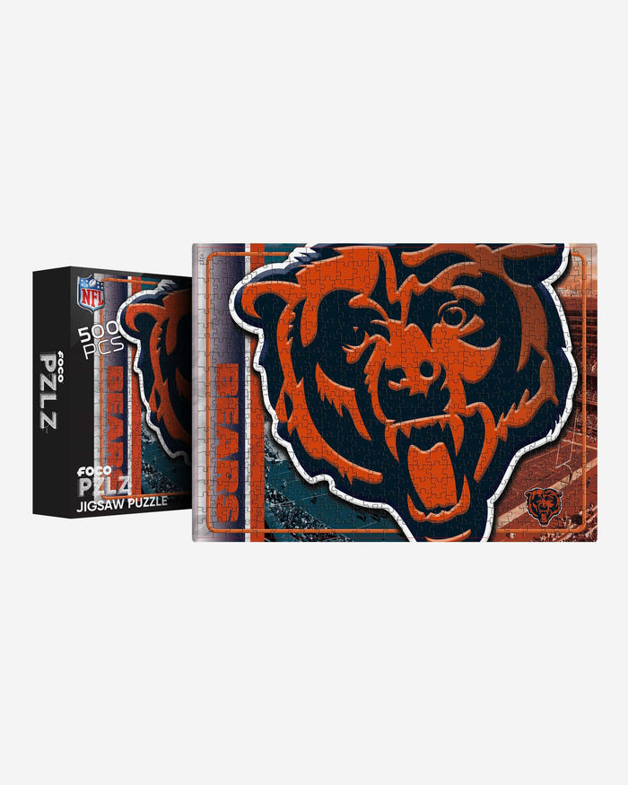 Chicago Bears Big Logo 500 Piece Jigsaw Puzzle PZLZ FOCO - FOCO.com