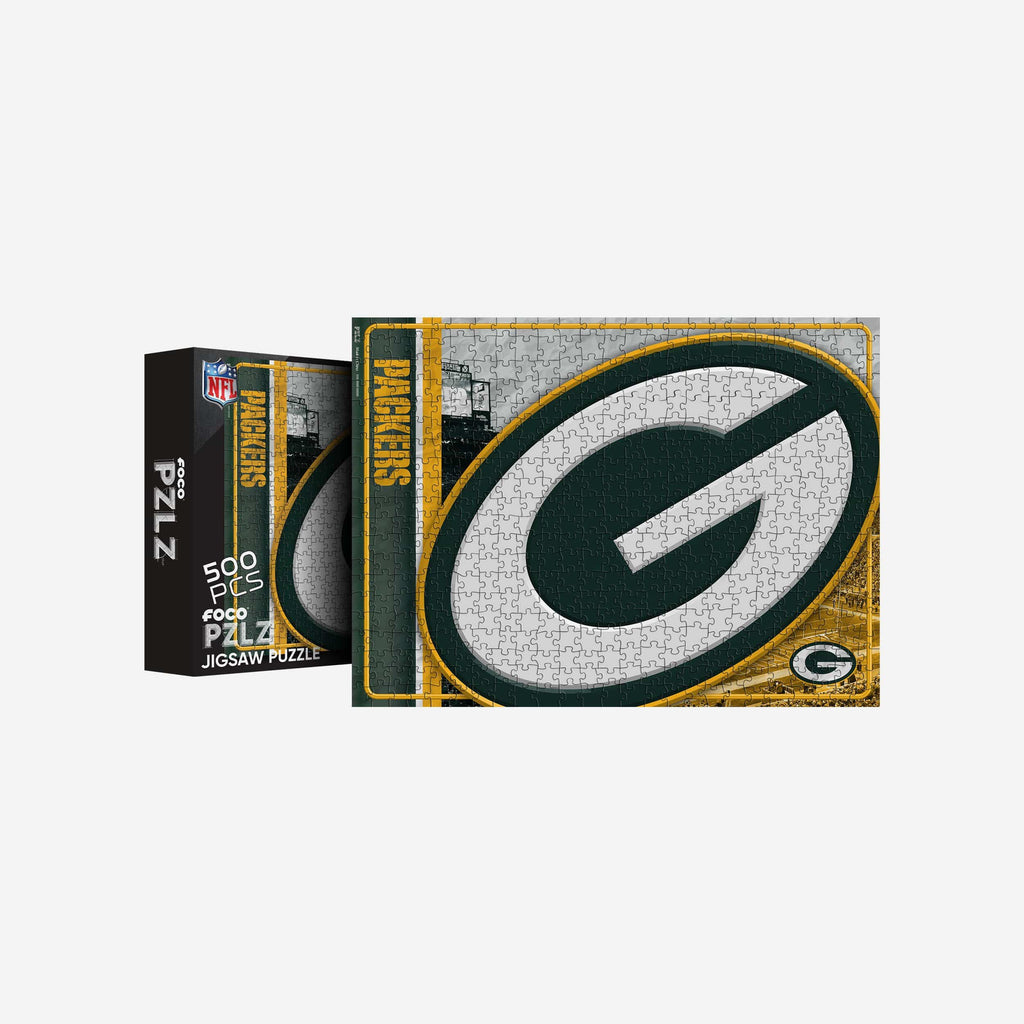 Green Bay Packers Big Logo 500 Piece Jigsaw Puzzle PZLZ FOCO - FOCO.com