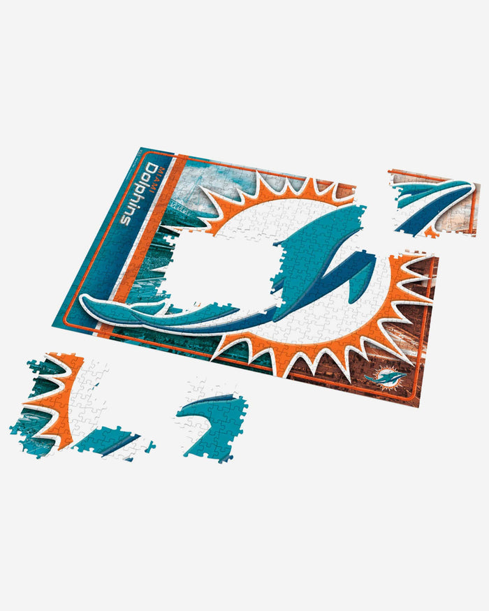 Miami Dolphins Big Logo 500 Piece Jigsaw Puzzle PZLZ FOCO - FOCO.com