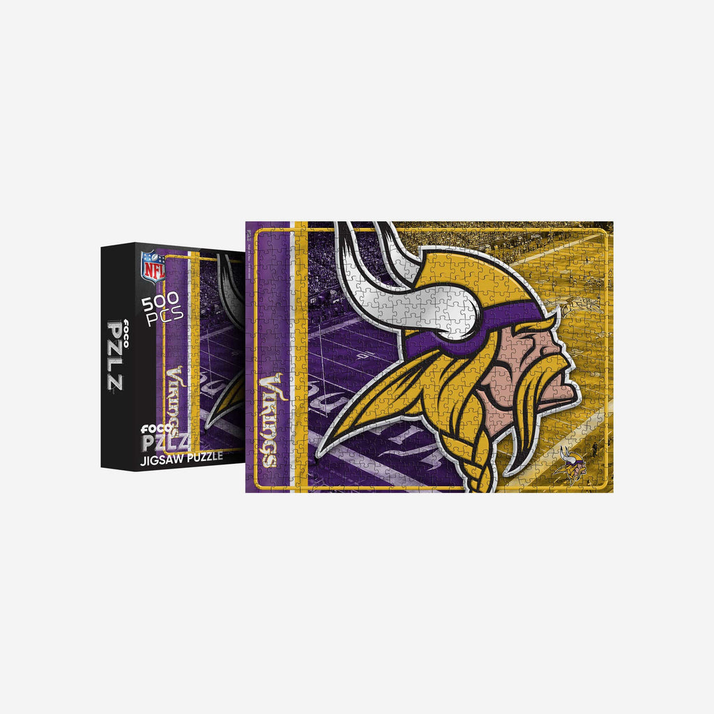 Minnesota Vikings Big Logo 500 Piece Jigsaw Puzzle PZLZ FOCO - FOCO.com