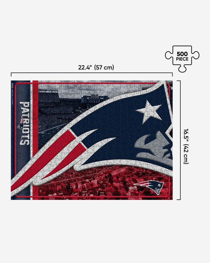 New England Patriots Big Logo 500 Piece Jigsaw Puzzle PZLZ FOCO - FOCO.com