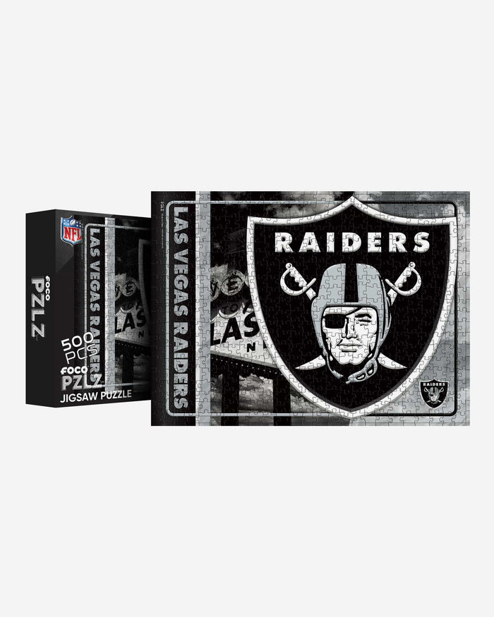 Las Vegas Raiders Big Logo 500 Piece Jigsaw Puzzle PZLZ FOCO - FOCO.com