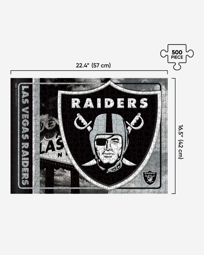 Las Vegas Raiders Big Logo 500 Piece Jigsaw Puzzle PZLZ FOCO - FOCO.com