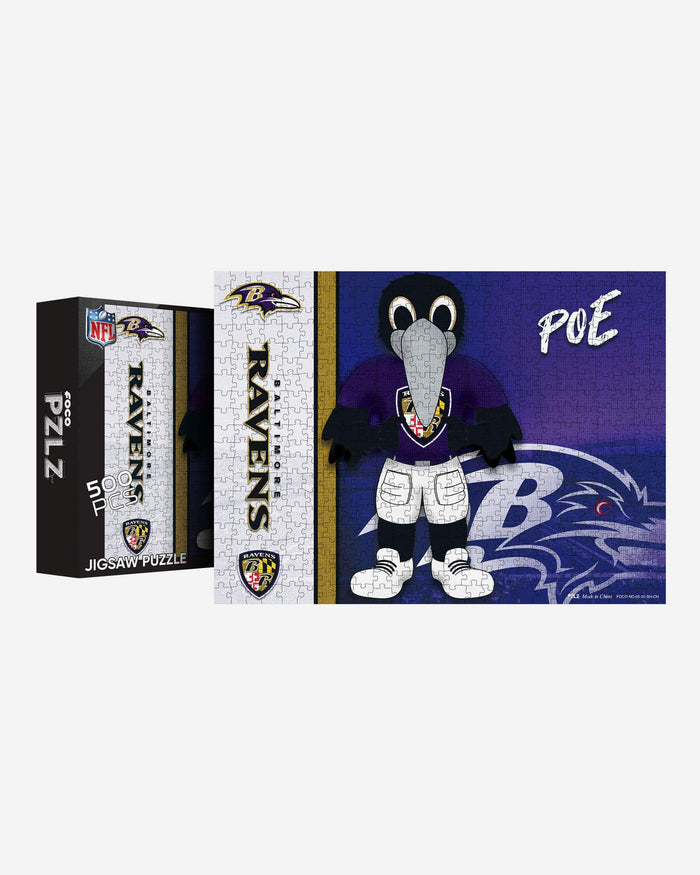 Poe Baltimore Ravens Mascot 500 Piece Jigsaw Puzzle PZLZ FOCO - FOCO.com