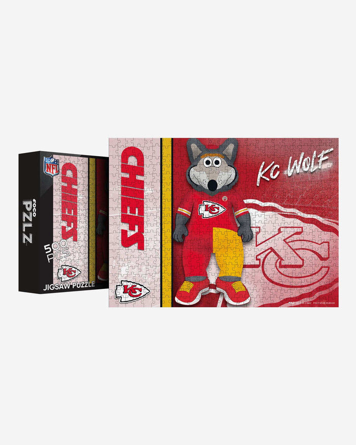 KC Wolf Kansas City Chiefs Mascot 500 Piece Jigsaw Puzzle PZLZ FOCO - FOCO.com