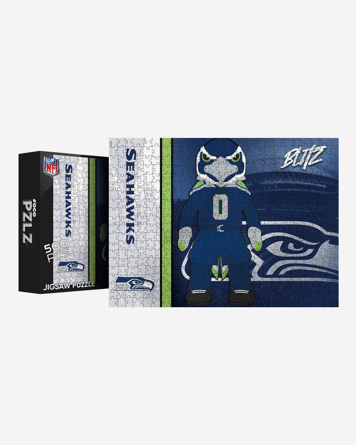 Blitz Seattle Seahawks Mascot 500 Piece Jigsaw Puzzle PZLZ FOCO - FOCO.com