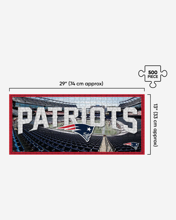 New England Patriots Gillette Stadium 500 Piece Stadiumscape Jigsaw Puzzle PZLZ FOCO - FOCO.com