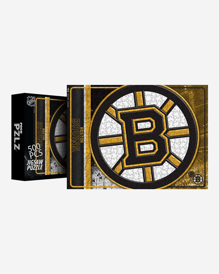 Boston Bruins Big Logo 500 Piece Jigsaw Puzzle PZLZ FOCO - FOCO.com