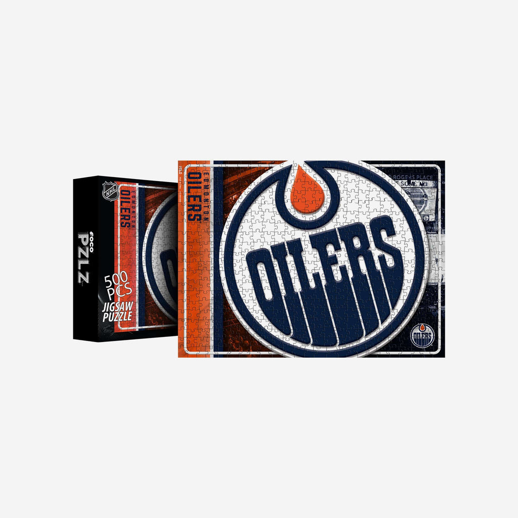 Edmonton Oilers Big Logo 500 Piece Jigsaw Puzzle PZLZ FOCO - FOCO.com