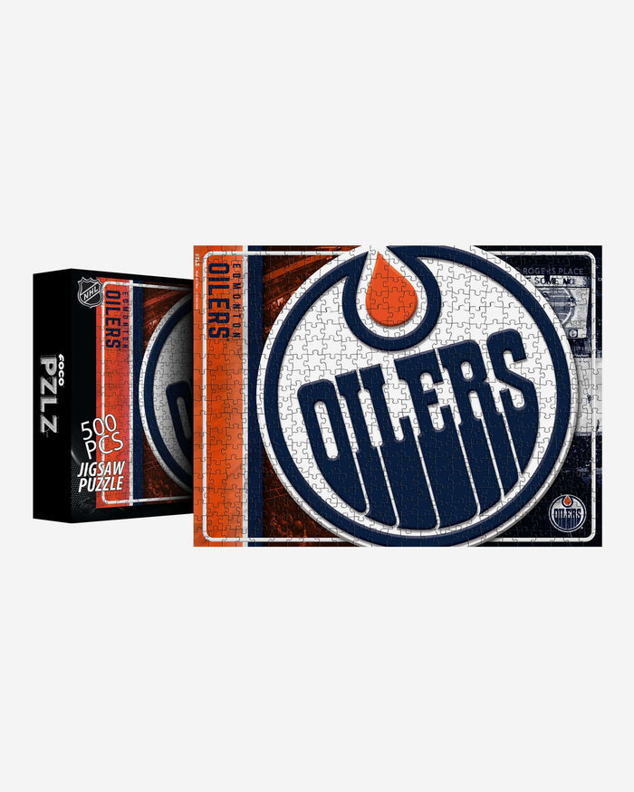 Edmonton Oilers Big Logo 500 Piece Jigsaw Puzzle PZLZ FOCO - FOCO.com