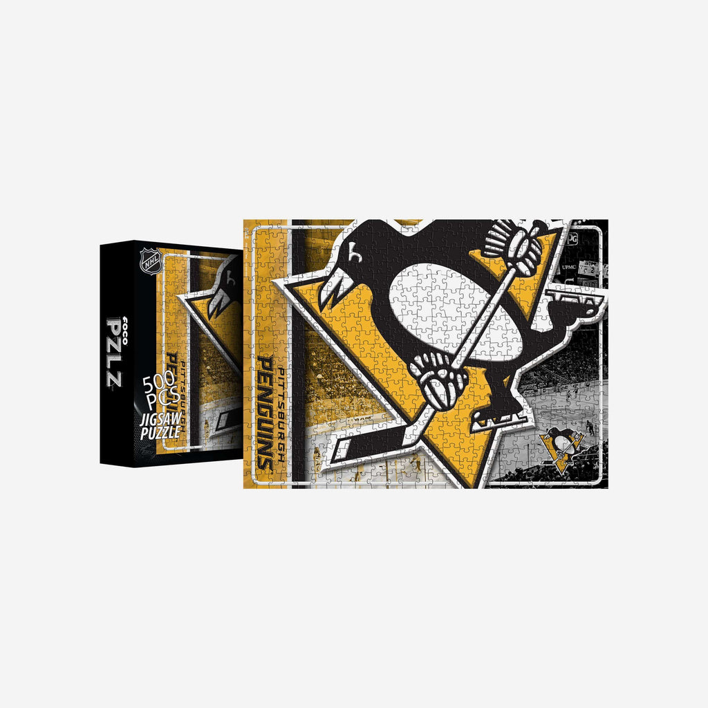 Pittsburgh Penguins Big Logo 500 Piece Jigsaw Puzzle PZLZ FOCO - FOCO.com