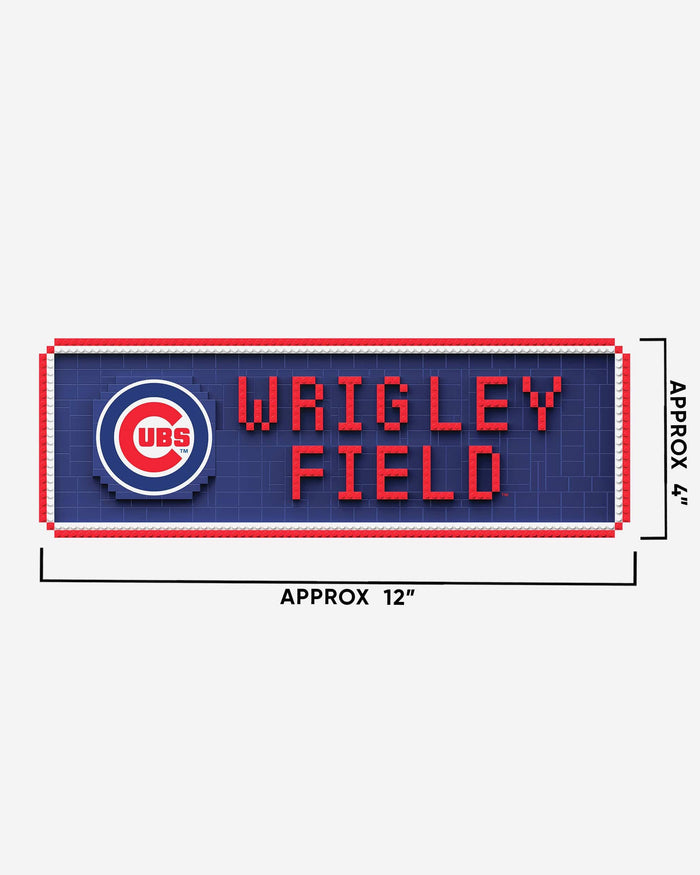 Chicago Cubs BRXLZ Stadium Street Sign FOCO - FOCO.com