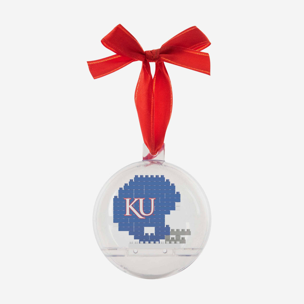 Kansas Jayhawks BRXLZ Helmet Ball Ornament FOCO - FOCO.com