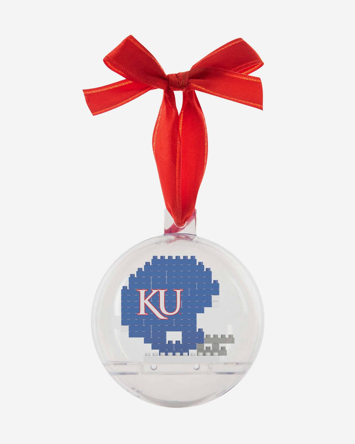 Kansas Jayhawks BRXLZ Helmet Ball Ornament FOCO - FOCO.com