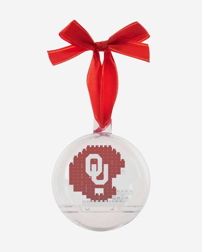 Oklahoma Sooners BRXLZ Helmet Ball Ornament FOCO - FOCO.com