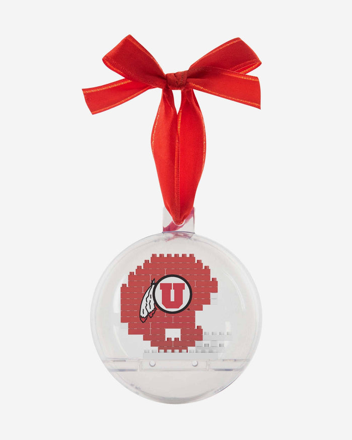 Utah Utes BRXLZ Helmet Ball Ornament FOCO - FOCO.com