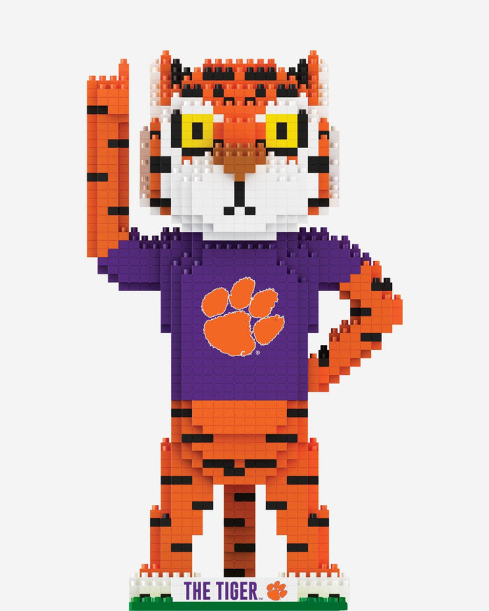 The Tiger Clemson Tigers Thematic BRXLZ Mascot FOCO - FOCO.com