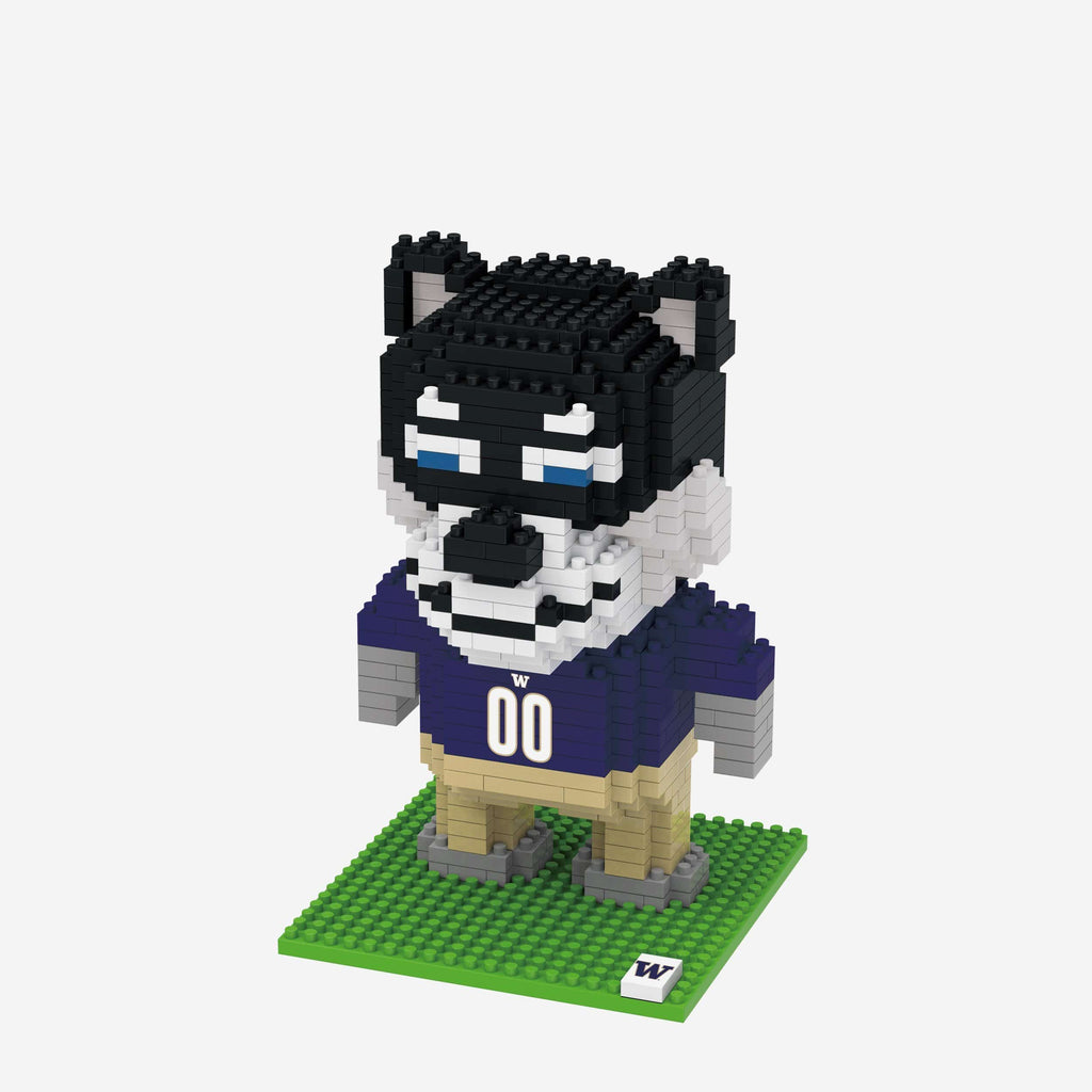 Harry the Husky Washington Huskies BRXLZ Mascot FOCO - FOCO.com