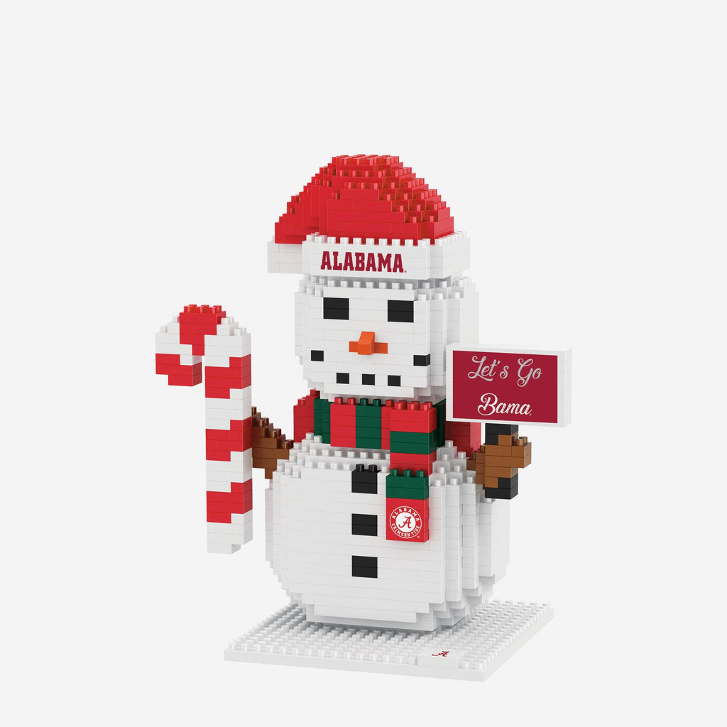 Alabama Crimson Tide BRXLZ Snowman FOCO - FOCO.com