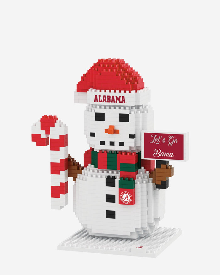 Alabama Crimson Tide BRXLZ Snowman FOCO - FOCO.com