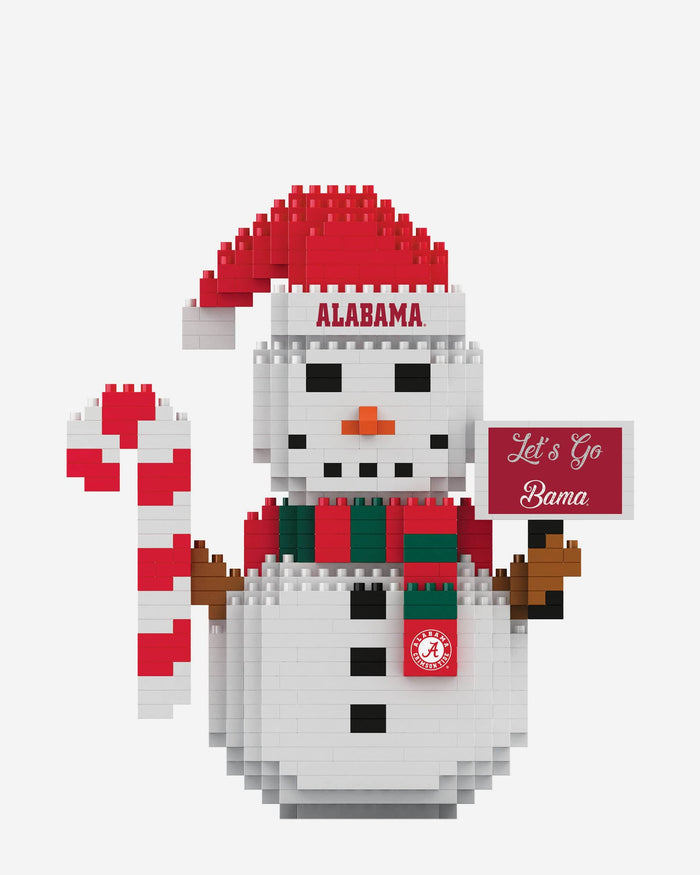 Alabama Crimson Tide BRXLZ Snowman FOCO - FOCO.com