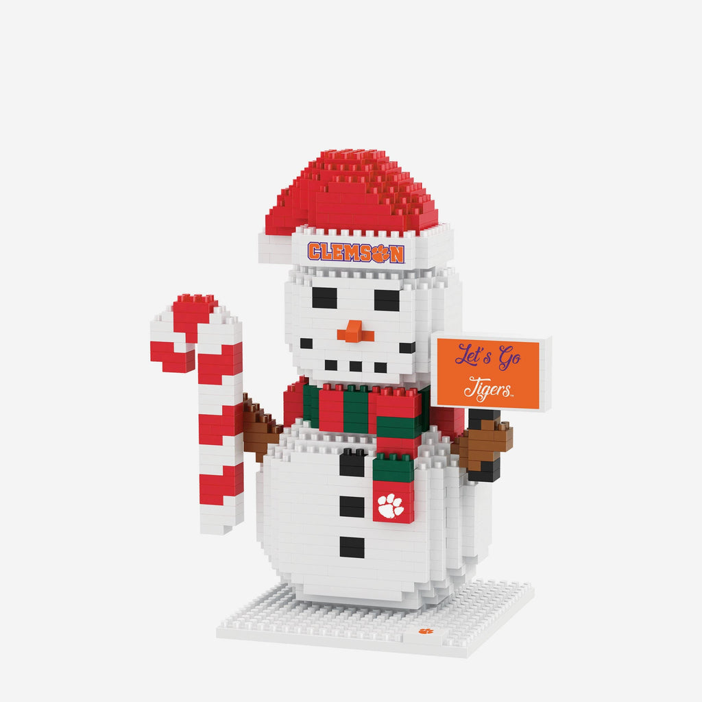 Clemson Tigers BRXLZ Snowman FOCO - FOCO.com