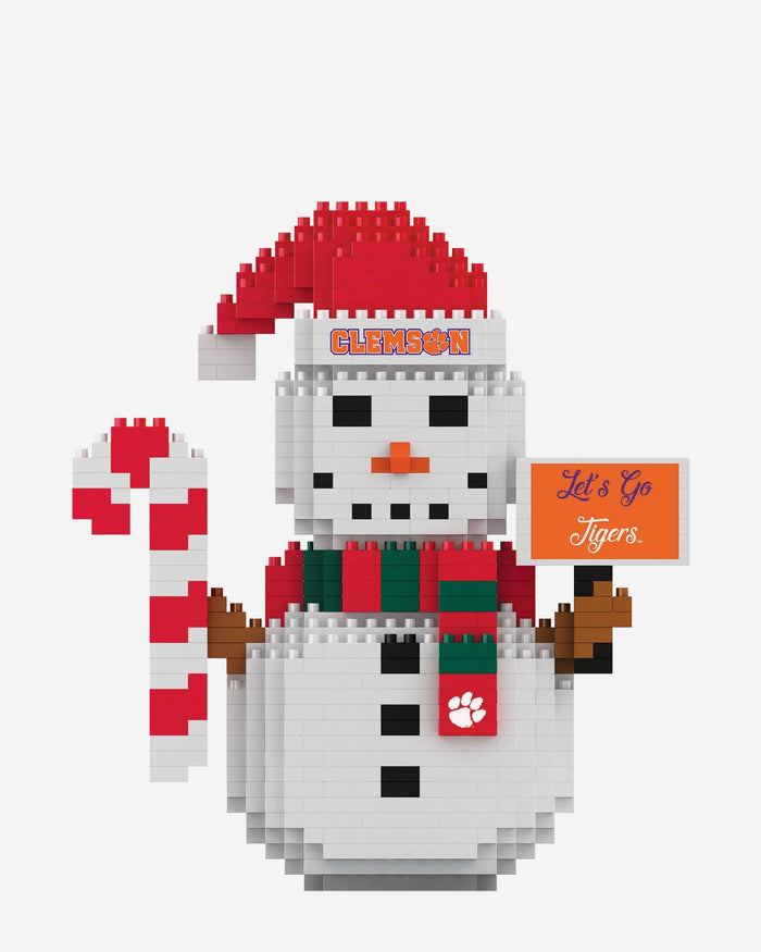 Clemson Tigers BRXLZ Snowman FOCO - FOCO.com