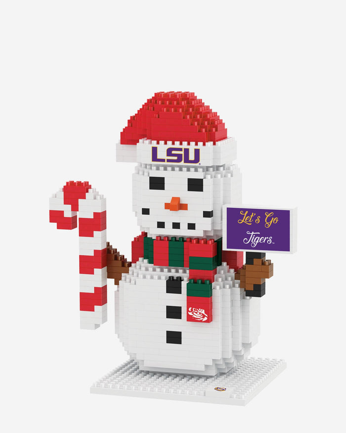 LSU Tigers BRXLZ Snowman FOCO - FOCO.com