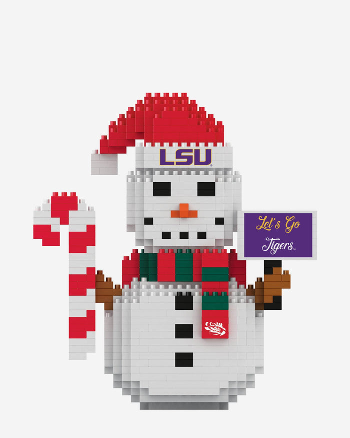 LSU Tigers BRXLZ Snowman FOCO - FOCO.com