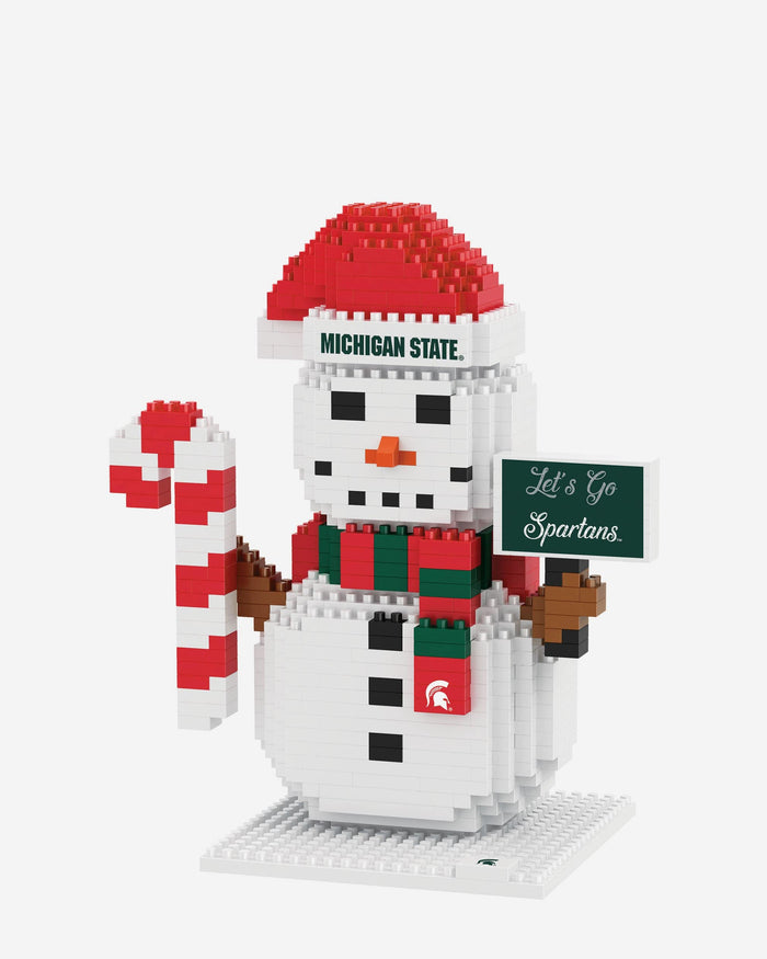 Michigan State Spartans BRXLZ Snowman FOCO - FOCO.com