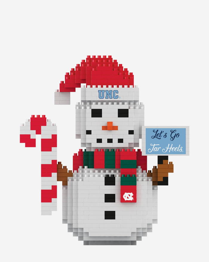 North Carolina Tar Heels BRXLZ Snowman FOCO - FOCO.com